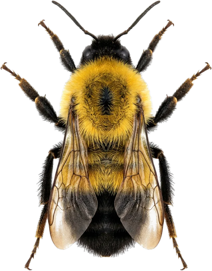Bees and bumblebees, cut-out