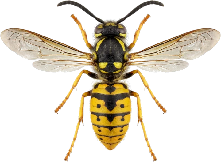 Wasps and hornets, cut-out