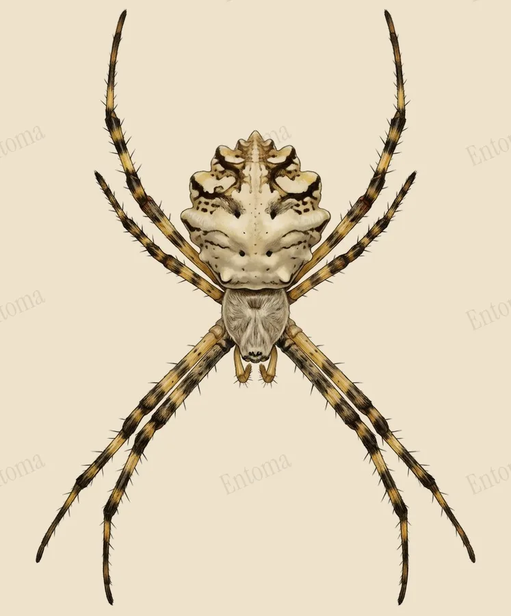 Argiope lobata, Argiope lobata, lámina