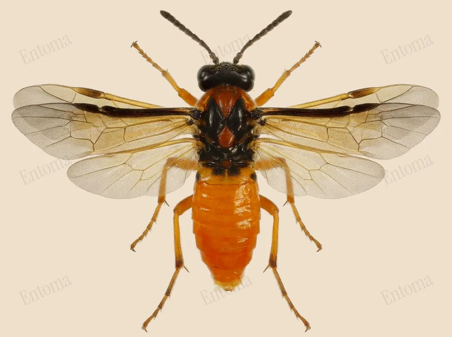 Turnip sawfly, Athalia rosae, plate