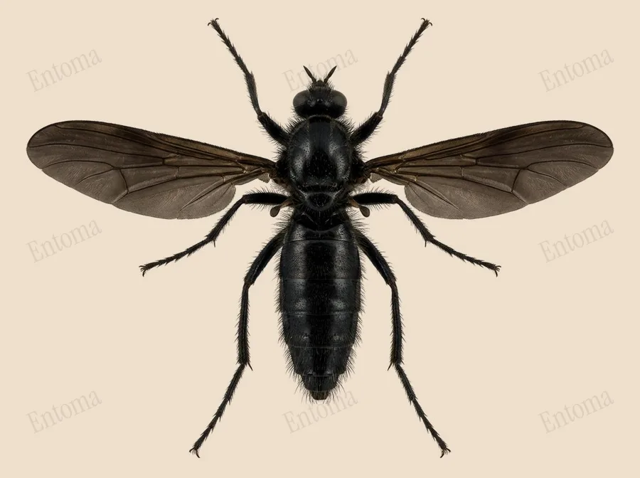 Hawthorn fly, Bibio marci, plate