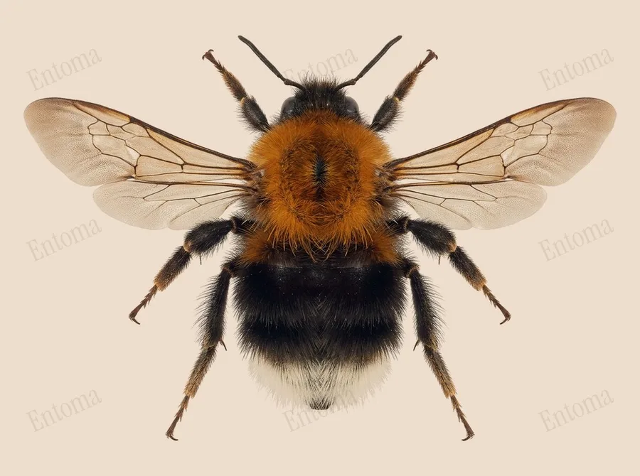 Tree bumble bee, Bombus hypnorum, plate