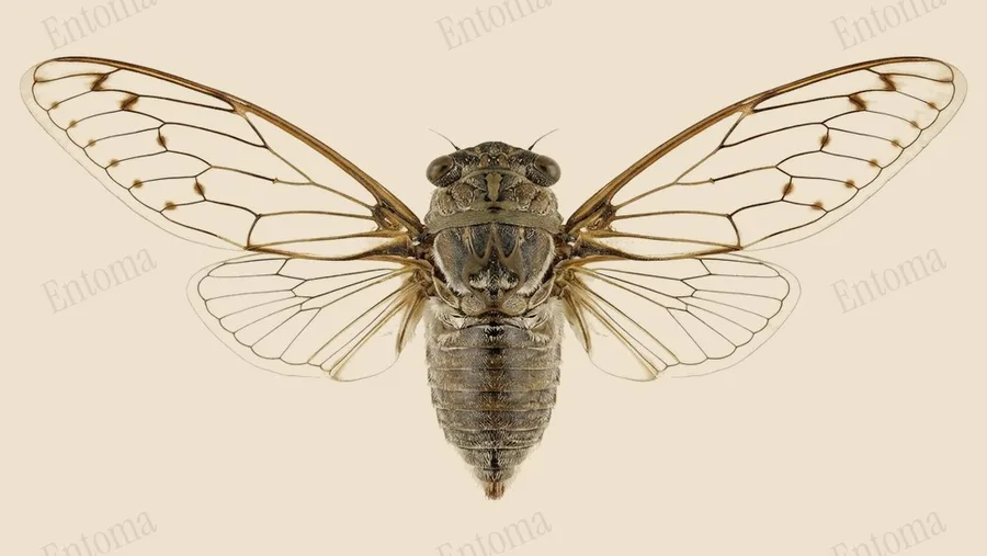 Ash cicada, Cicada orni, plate