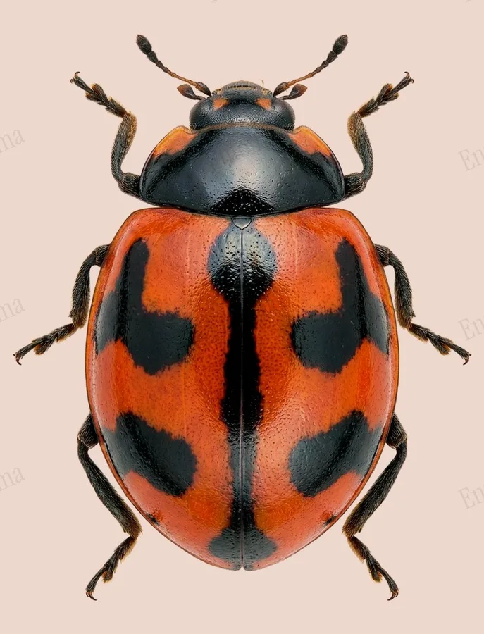 Coccinella transversalis, Coccinella transversalis, plaat