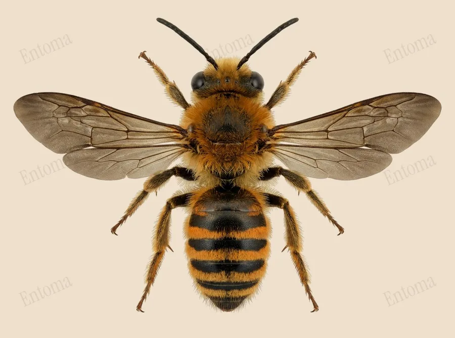 Ivy bee, Colletes hederae, plate