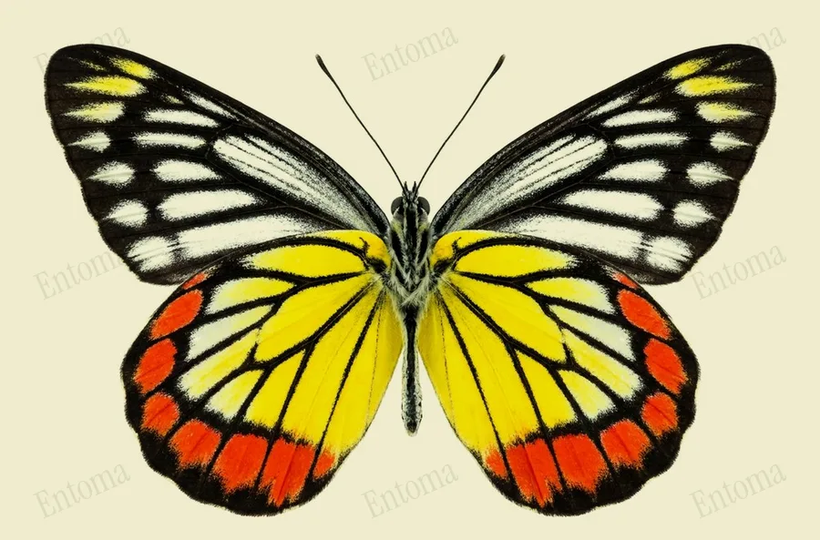Delias hyparete, Delias hyparete, levha