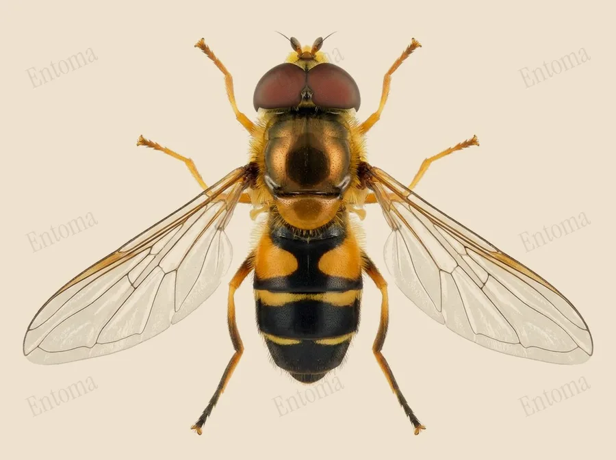 Spring epistrophe, Epistrophe eligans, plate
