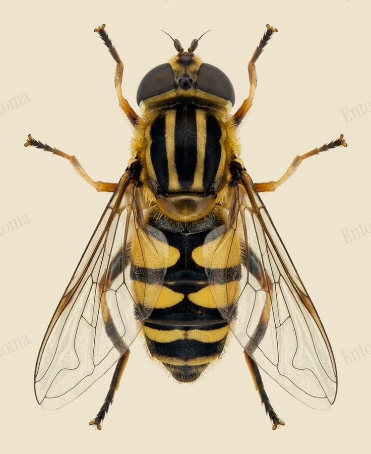 Helophilus fasciatus(Helophilus fasciatus) 도판