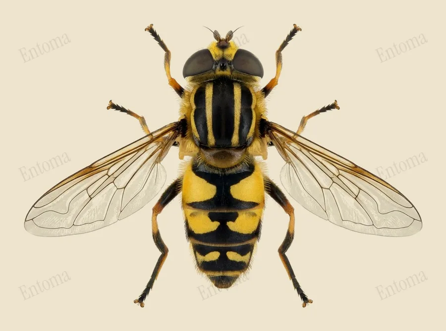 Sun fly, Helophilus pendulus, plate