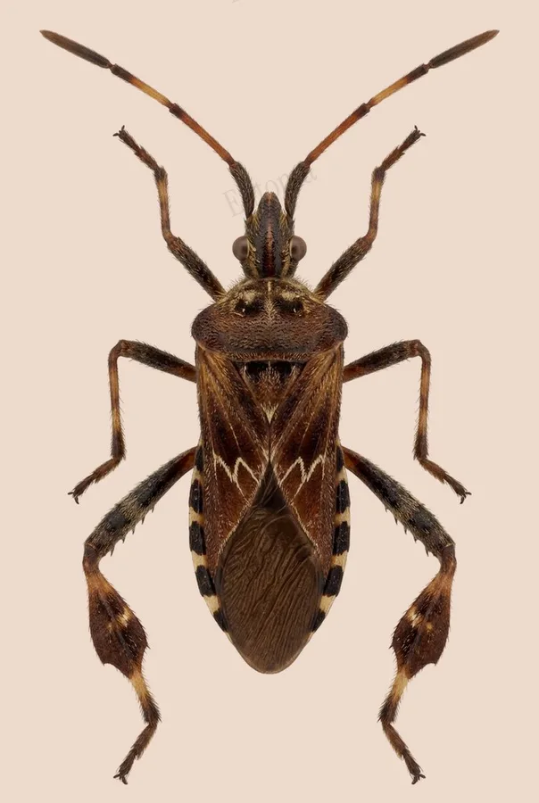 Western conifer seed bug, Leptoglossus occidentalis, plate