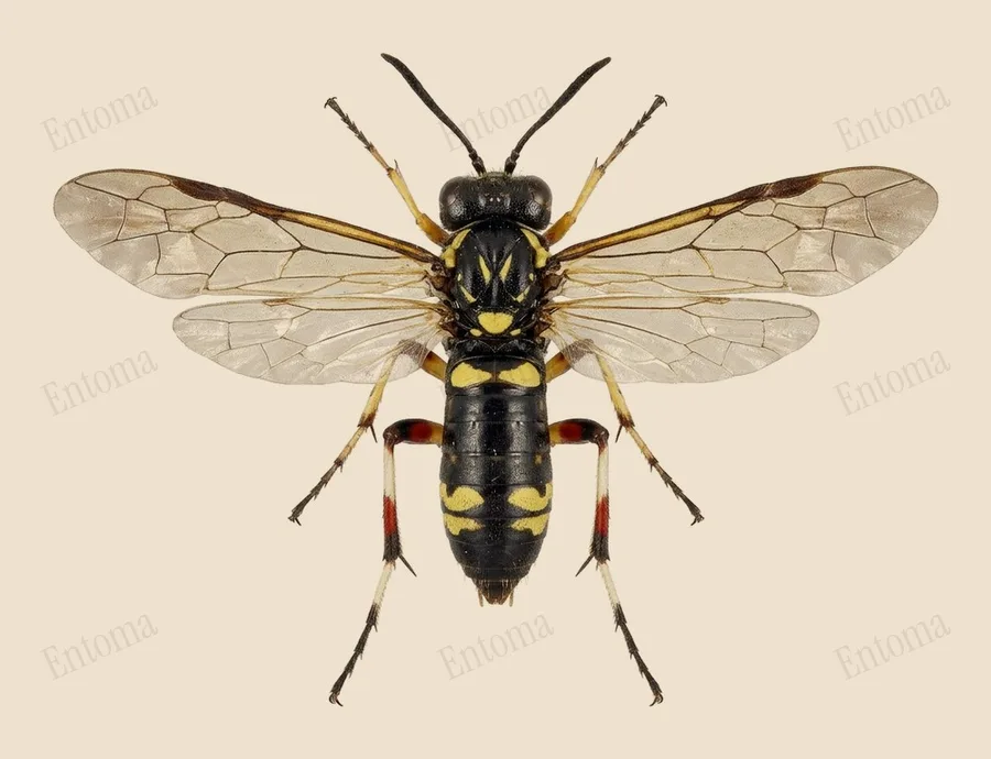 Yellow-spotted Macrophya, Macrophya montana, plate