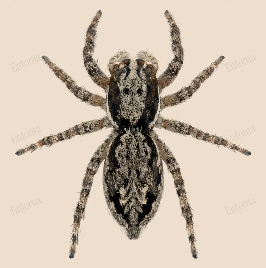 Menemerus fulvus, Menemerus fulvus, plaat