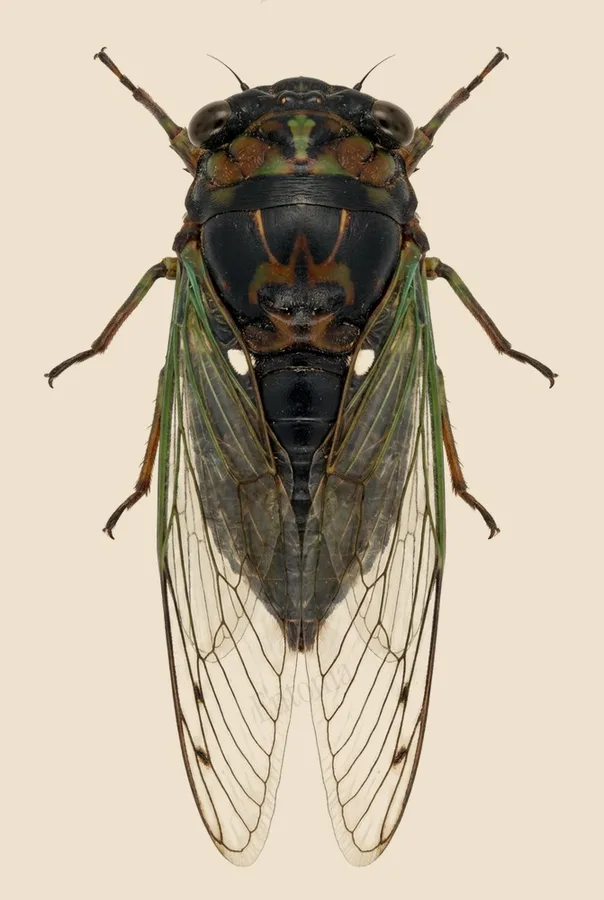 Swamp cicada, Neotibicen tibicen, plate