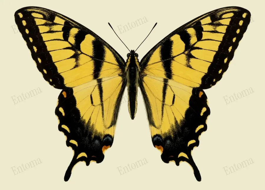 Western tiger swallowtail, Papilio rutulus, plate