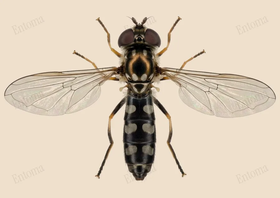 Grey-spotted sedgesitter, Platycheirus albimanus, plate