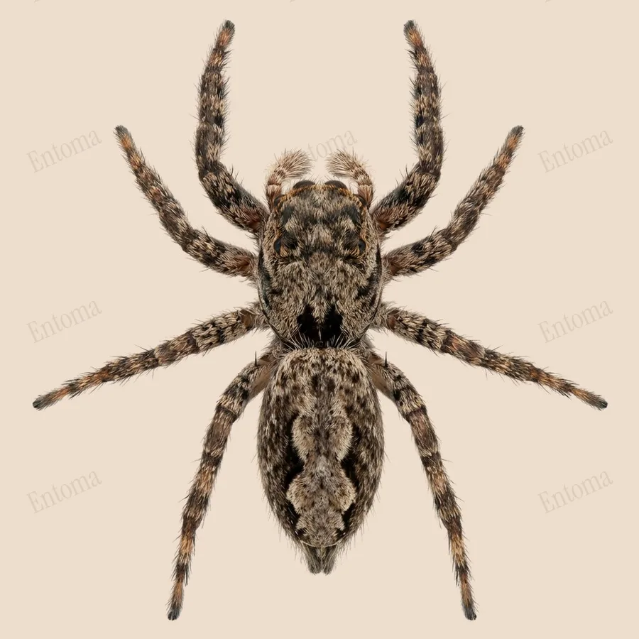 Platycryptus undatus, Platycryptus undatus, lámina