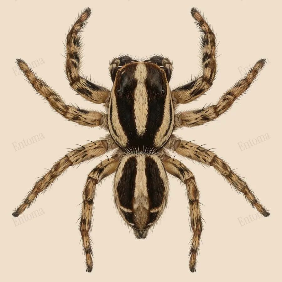 Plexippus paykulli, Plexippus paykulli, lámina