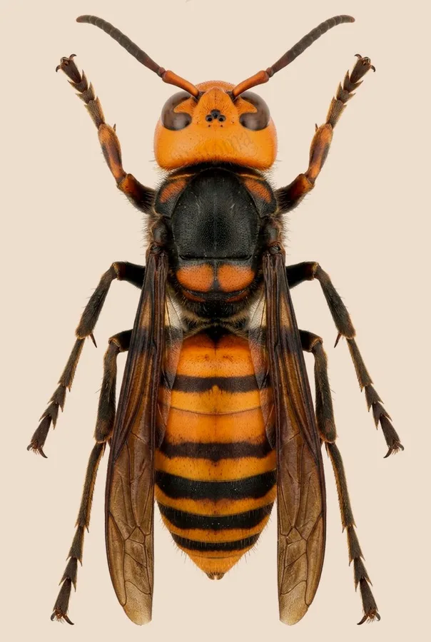Vespa mandarinia, Vespa mandarinia, plaat