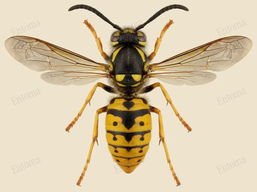 German yellowjacket, Vespula germanica, plate