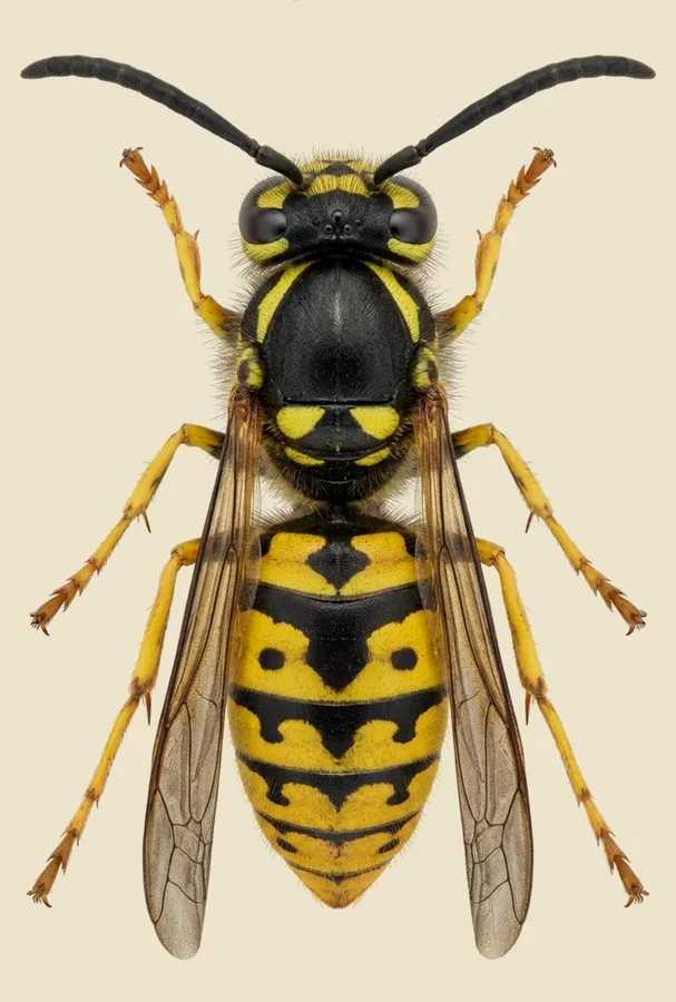 Eastern yellowjacket, Vespula maculifrons, plate