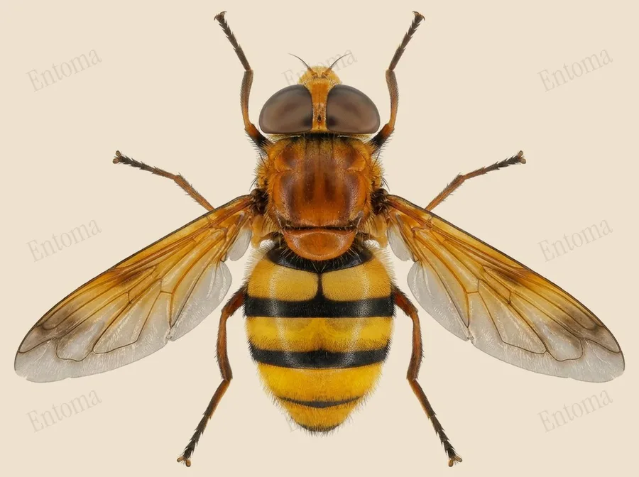 Lesser hornet hoverfly, Volucella inanis, plate