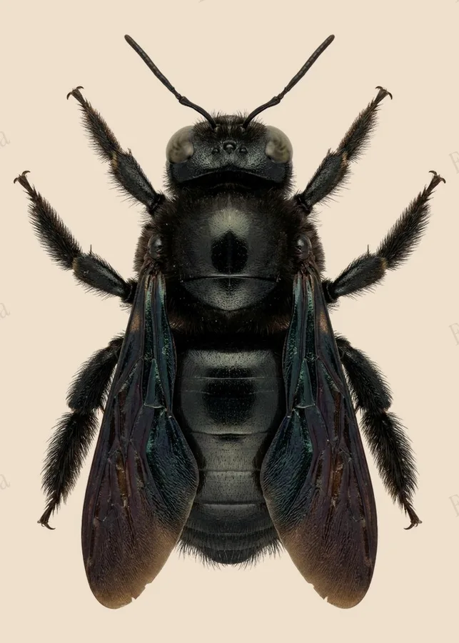 Xylocopa latipes（Xylocopa latipes）の図版